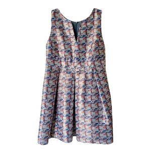 Armani Collezioni - Printed Knee-Length Dress with Abstract Design (US 16)